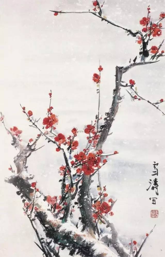 王雪涛梅花作品解析,王雪涛最美梅花