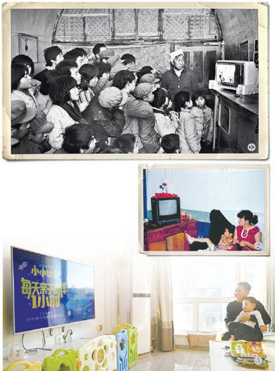 从小屏幕到大屏幕是一种蜕变,黑白电视到彩色电视的变化