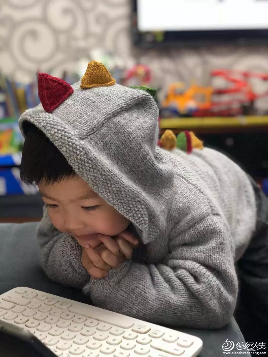 儿童棒针毛衣外套开衫教程,棒针儿童插肩开衫毛衣教程