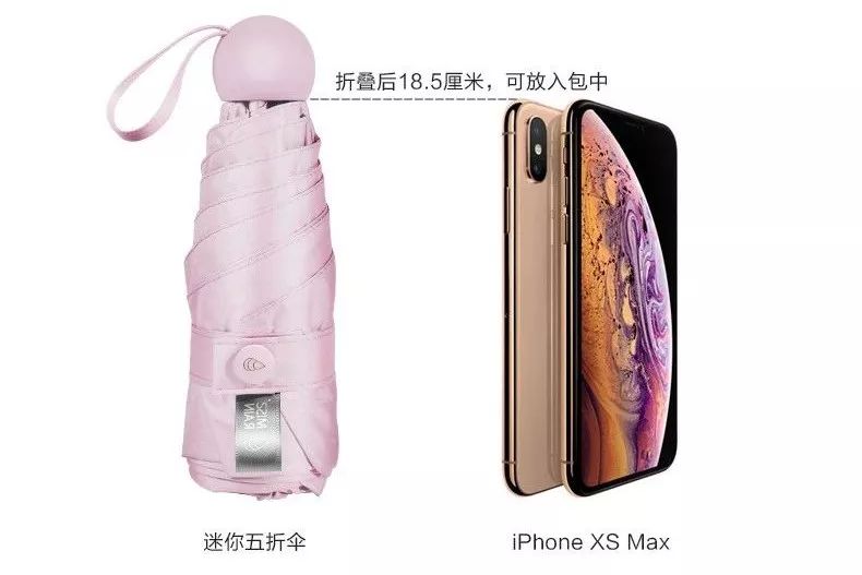 超强防晒防雨胶囊伞,胶囊伞防紫外线小巧便携12.5长