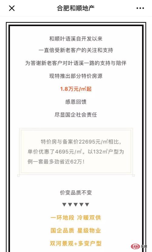 合肥各个区近期降价房,合肥高新区特价房最新消息