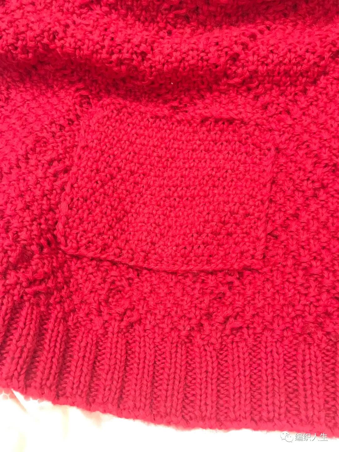 棒针手工粗线正肩毛衣女款,棒针编织v字领蝙蝠毛衣穿上显胖