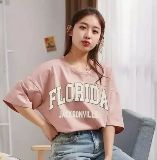 马卡龙色系短袖推荐,马卡龙印花短袖