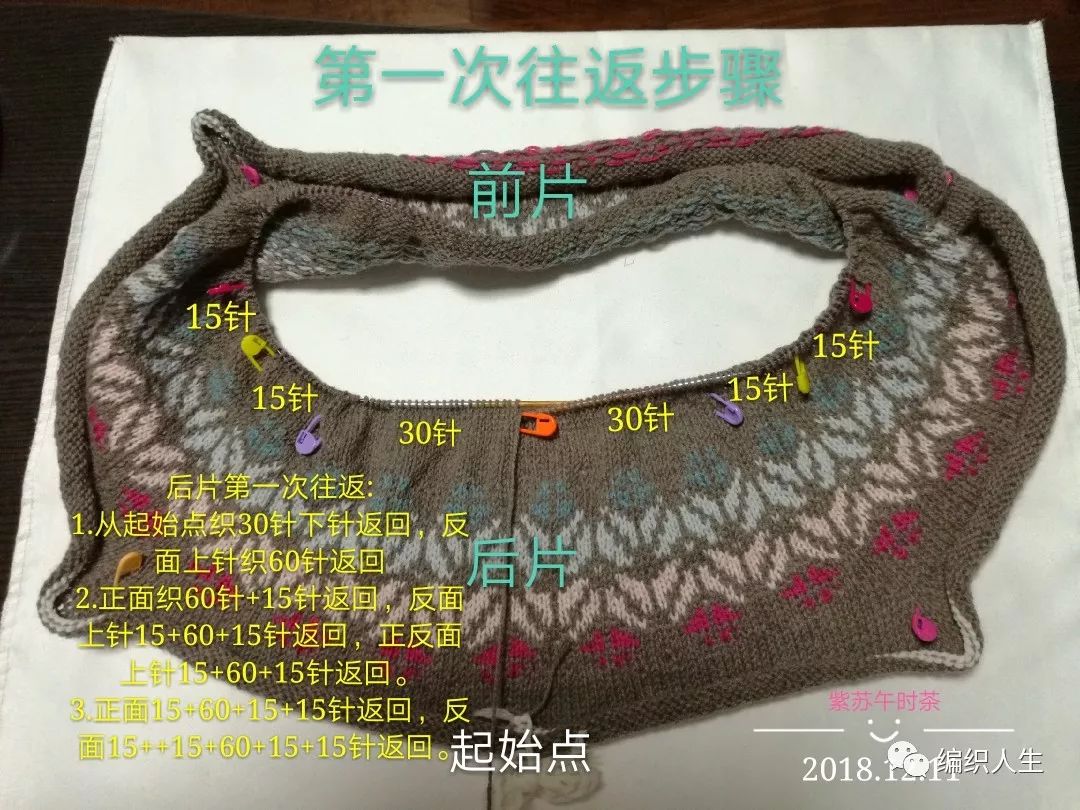 火得一塌糊涂的棒针提花毛衣,开司米棒针圆肩提花毛衣图解