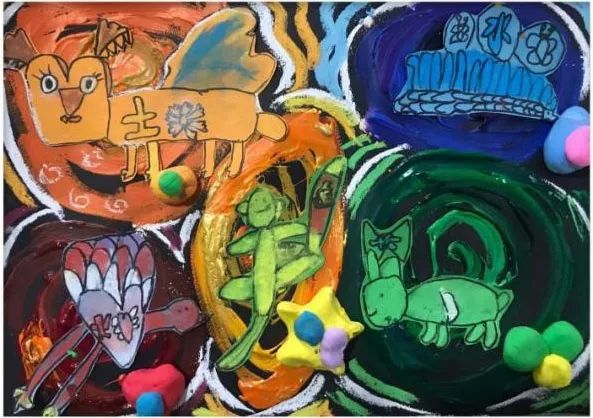 树洞画100幅欣赏,树洞松鼠儿童画