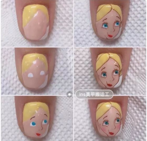 适合夏天的美甲显手白,超显手白的美甲带钻