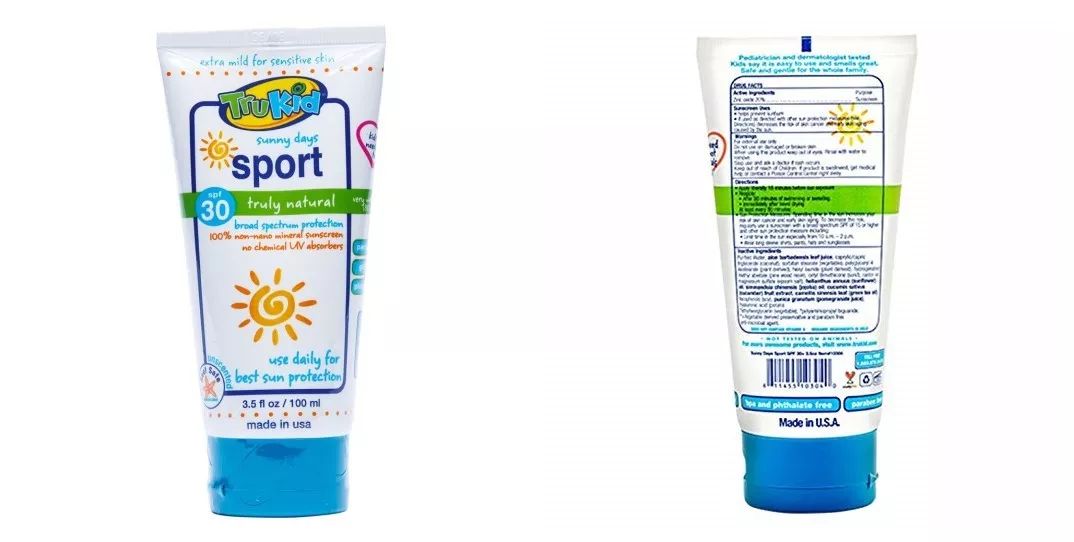 美国trukid防晒霜,truik防晒霜