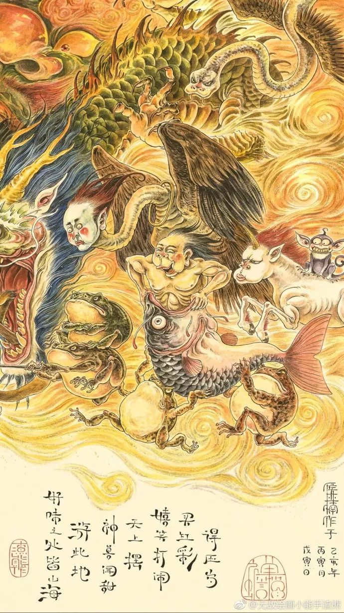 太震撼了！85后帅哥笔下的鬼神世界，迷倒了上万人......