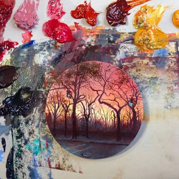 油画风景随身带,旅游景点油画