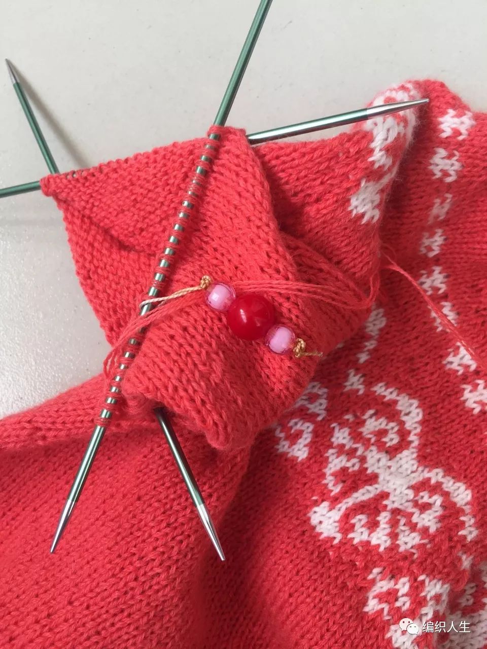 短款棒针粗线毛衣落肩编织方法,棒针彩虹波浪毛衣编织全过程