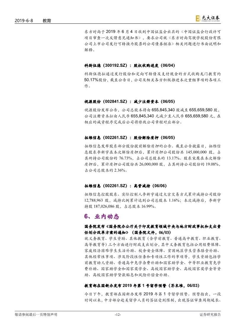 「光大教育」在线教育公司跟谁学成功赴美上市，FY18已经全面盈利——教育行业跨市场周报（第76期）
