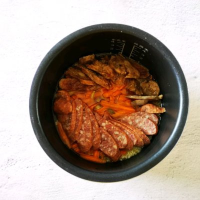 电饭煲0基础做米饭,懒人版煲仔饭电饭煲做法