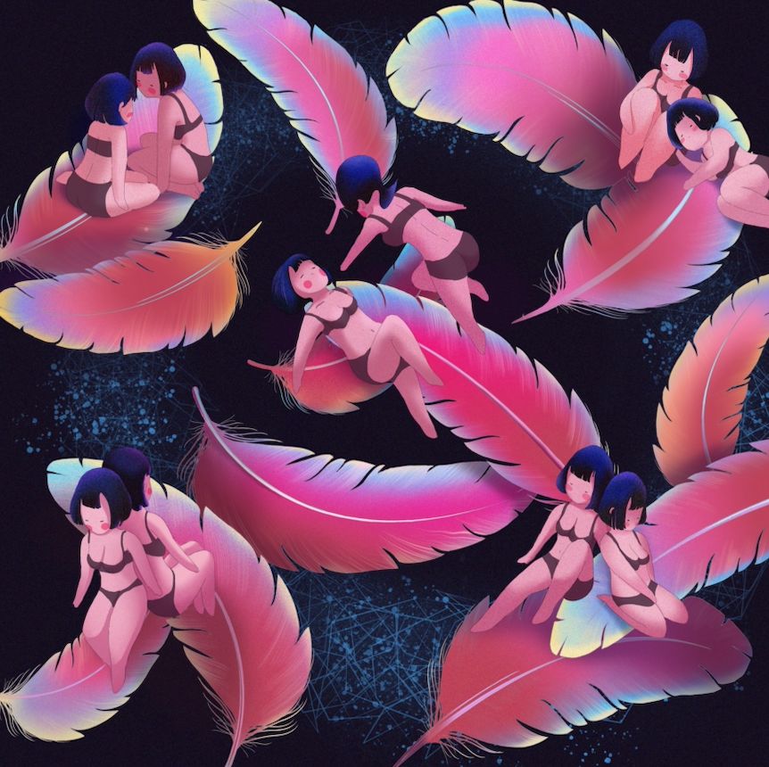 iPad软件Procreate「梦境之夏」风格插画10节课，一起描绘梦中的夏天