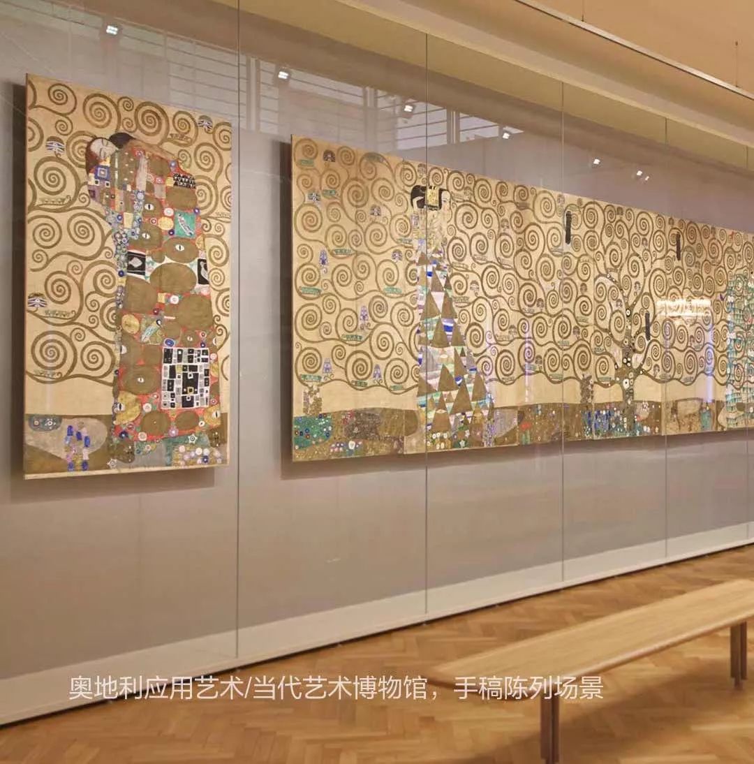 克里姆特生命之树创意美术,克里姆特装饰风绘画作品