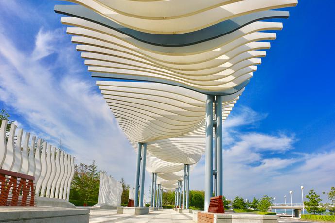 青岛蓝谷蛟龙号,蛟龙号模型运动会展示