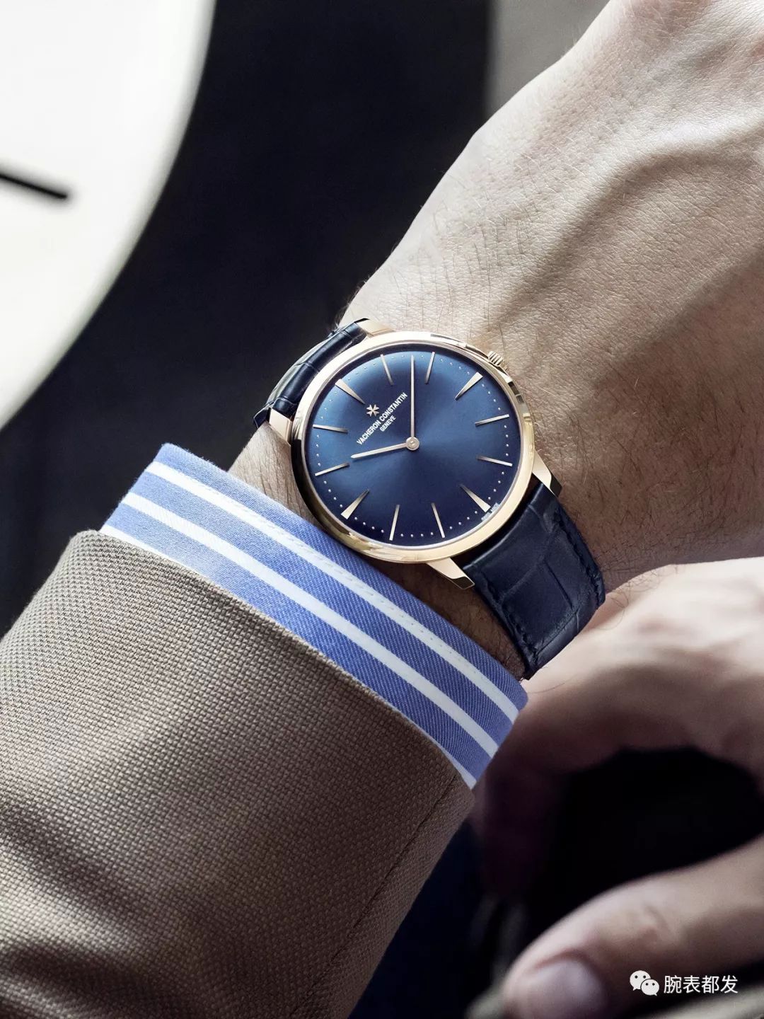 江诗丹顿金钻石手动上弦超薄女表,复杂手表