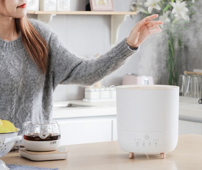 像艺术品的香薰加湿器,智能调节温度和雾量