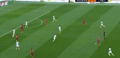 河北华夏马尔康进球,富力4比2扎哈维