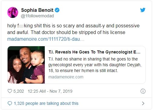 美*歌国**手每年带女儿检查处女膜是否完整,网友:?