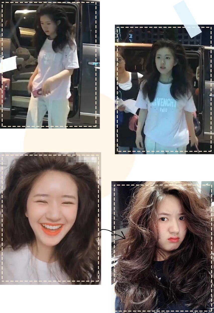 jennie发型双丸子头编发,黑色大波浪长发发型jennie