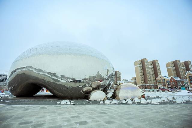 克拉玛依，我在冬季遇见你，荒野冰雪醉美是你