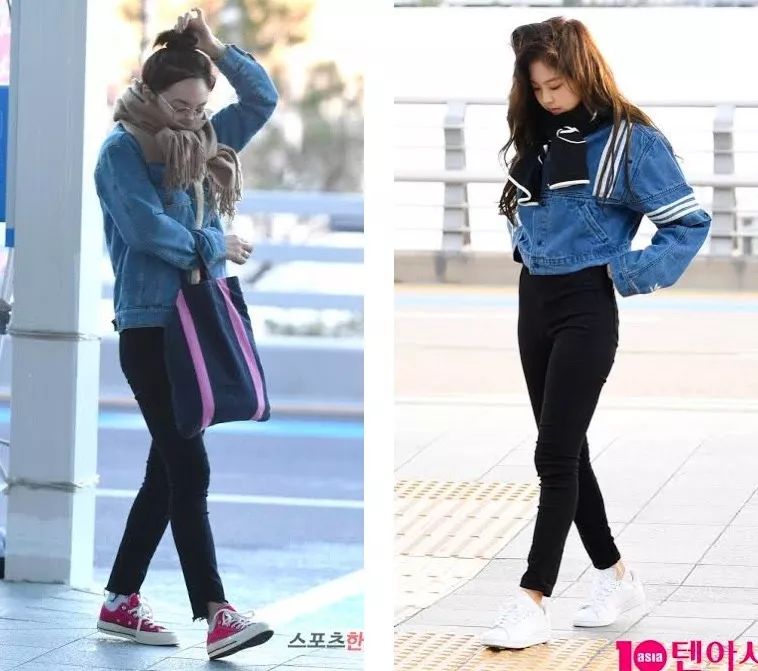 两位TOP女偶像的搭配抄袭事件