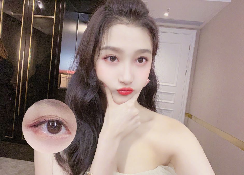 20岁女孩单眼皮眼妆教学,美少女简单眼睛画法