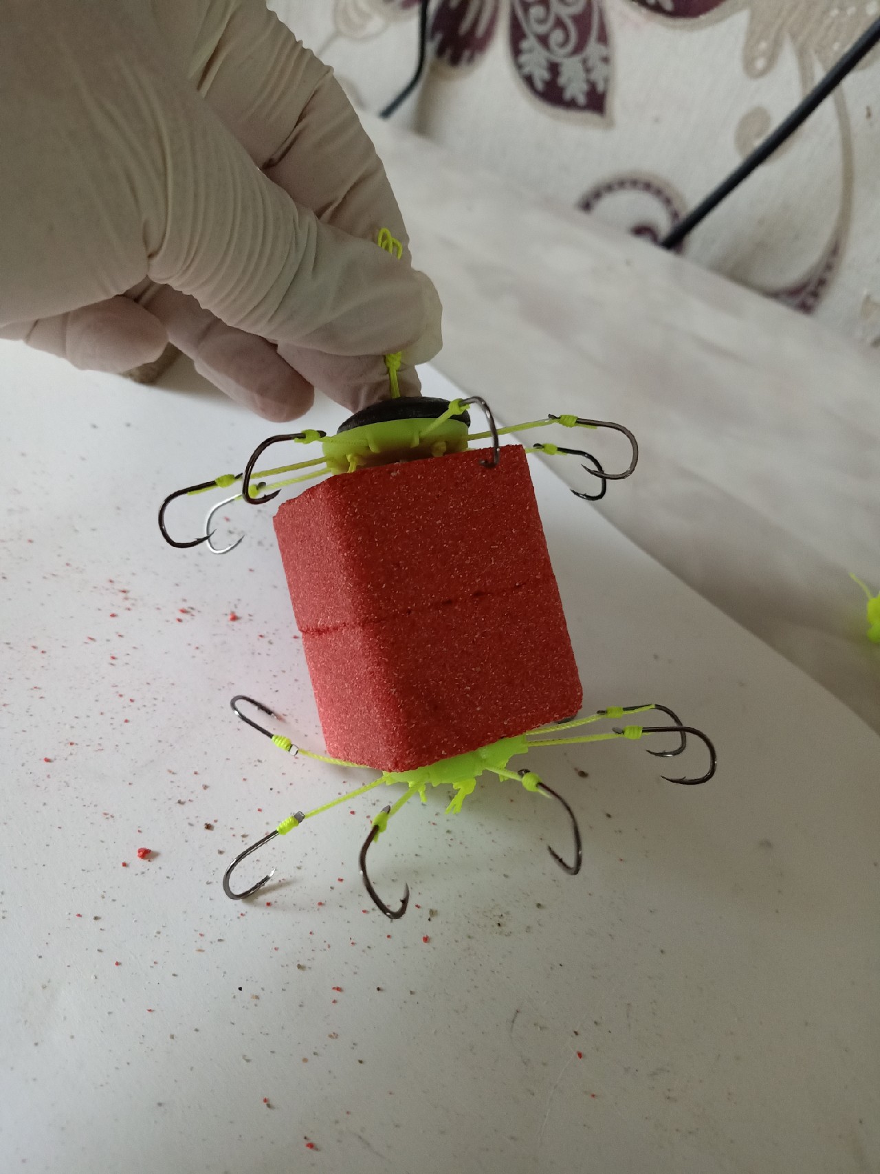 翻板钩方块饵如何钓浮,翻板钩挂两块方块饵底钓视频