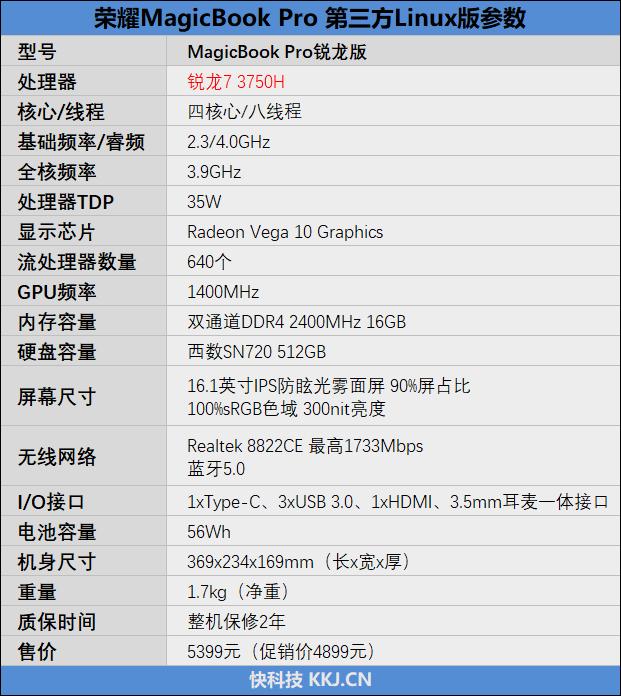 magicbookpro锐龙版显卡最高支持,magicbookpro锐龙版3550h接口