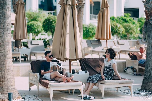 阿联酋迪拜之行,小狮妹和爸爸