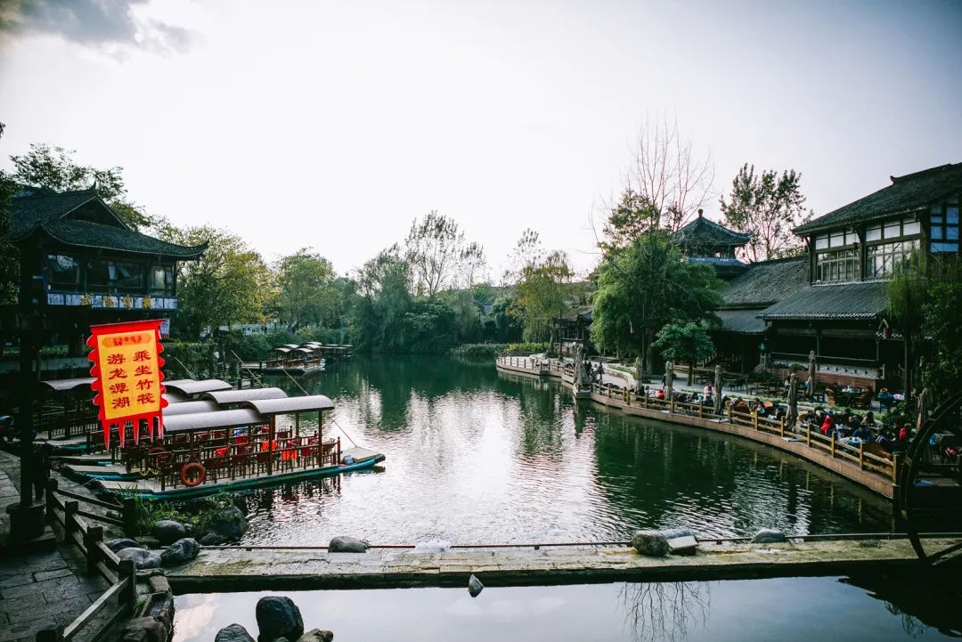 成都黄龙溪古镇美景竖屏,黄龙溪古镇小景