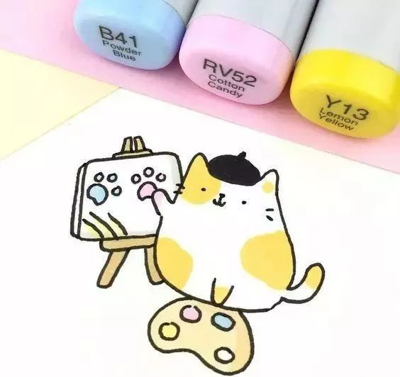 好看又简单的简笔画马克笔,可爱简单的马克笔简笔画