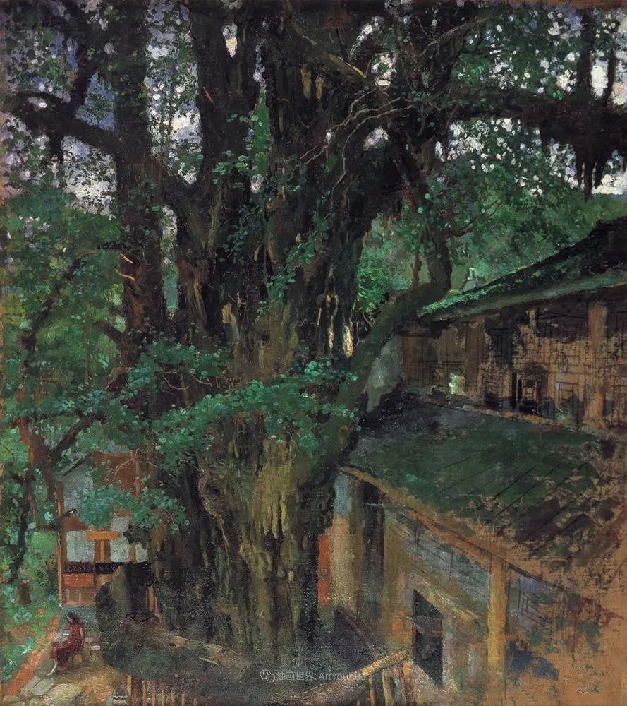 徐悲鸿先生的巨幅油画愚公移山,徐悲鸿中国现代画之父