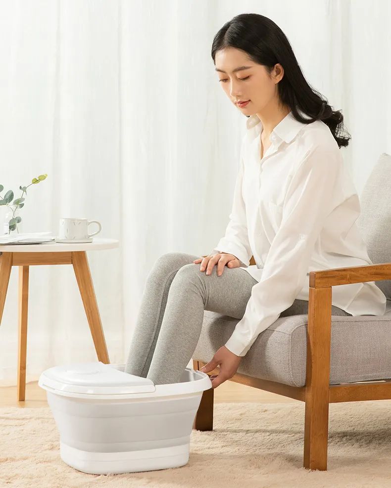 可以加热带按摩的洗脚盆,全自动折叠按摩洗脚盆