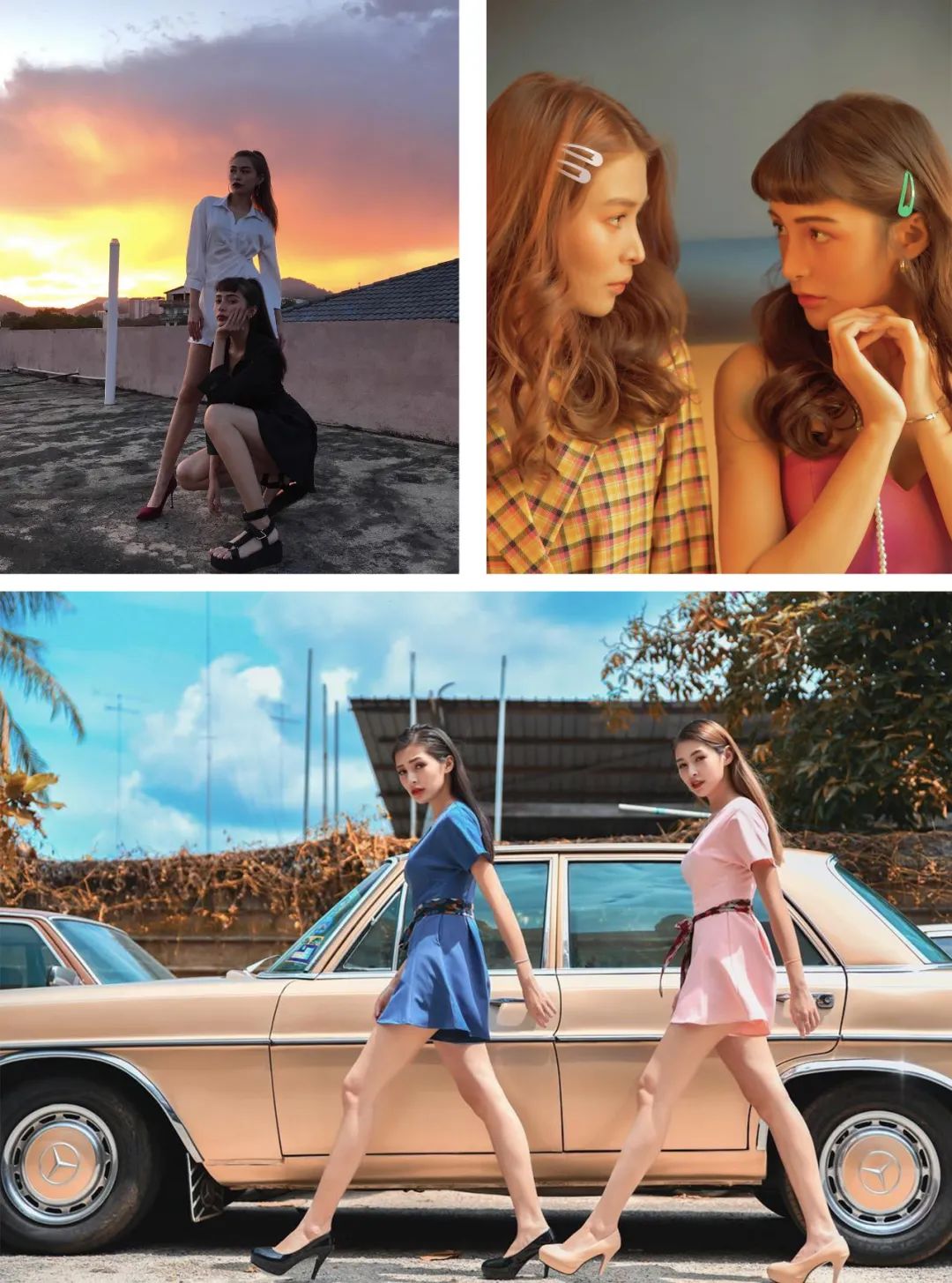 混血姐妹马来西亚穿搭,马来西亚连体双胞胎