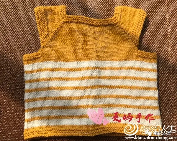 童衣缤纷作品沉睡的靓仔:婴幼儿棒针背心(有编织说明)