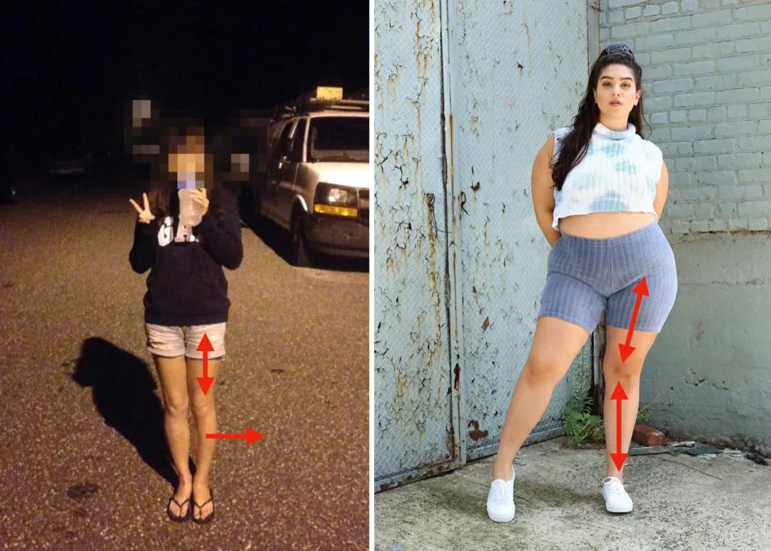 小个子胯宽腿粗牛仔裤,适合假胯宽的牛仔裤