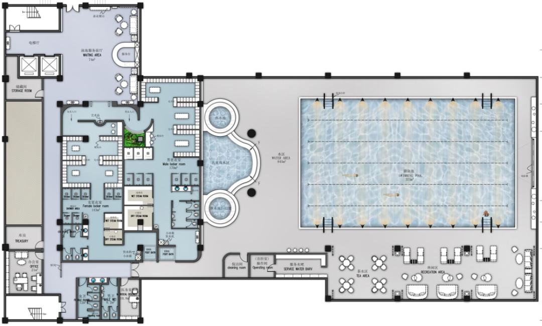 ZPD臻品设计|清凉一夏，畅游洪河富贵会所