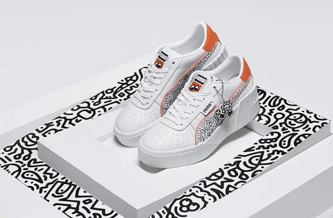 puma新款涂鸦红蓝两个配色,puma新出的联名