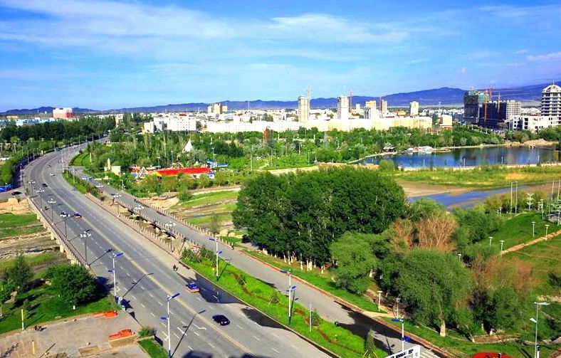 博州精河县夜景,精河县拍艺术照