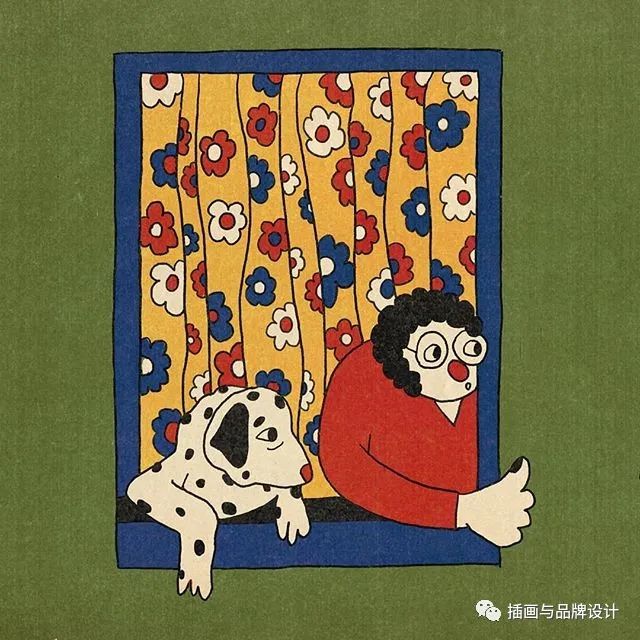 插画丨抽象复古的画面有没有带给你一些童年的回忆呢？
