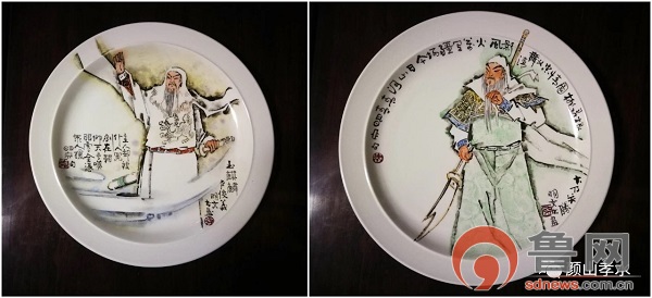 张明文二十年匠心巨制：瓷盘“忠义英雄新传”创作记