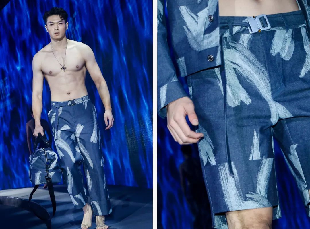 修身有弹性的男裤,宽松修身垂感男裤