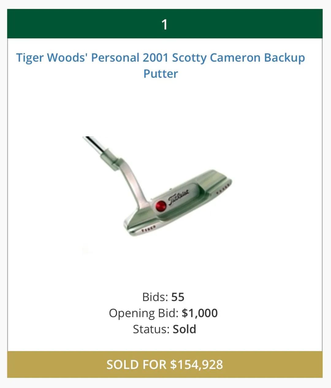 备用杆都能卖100万！盘点：老虎用过的每一支推杆