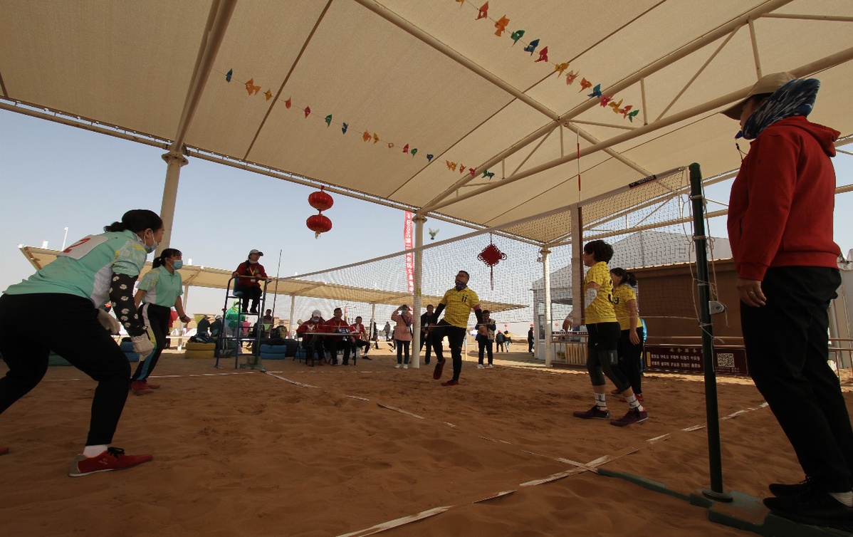 大漠中的体育运动会，就在宁夏中卫