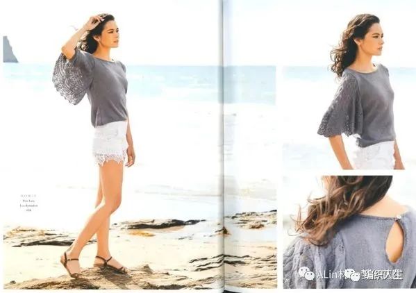 显瘦镂空马海毛毛衣开衫编织教程,马海毛落肩袖开衫编织教程