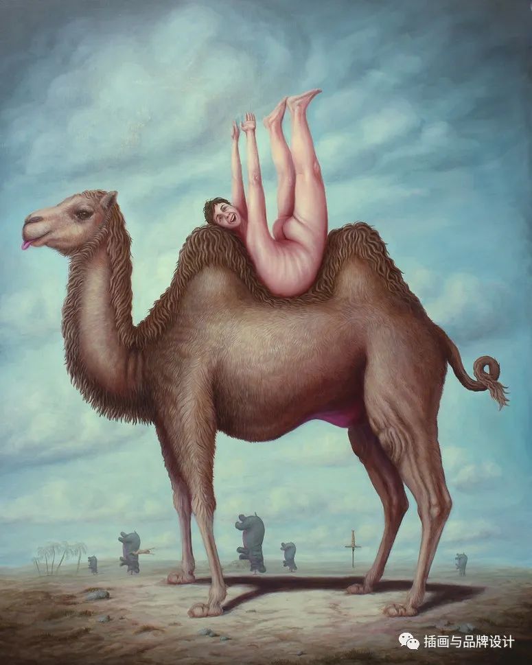 荒诞极端插画,荒诞主义插画