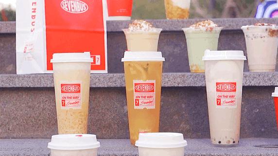 sevenbus冰淇淋奶茶9.9,sevenbus岩烧芝士奶茶