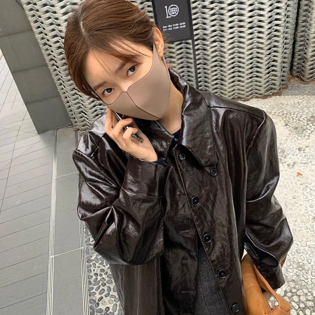 潮韩穿搭女,韩国明星秋装穿搭