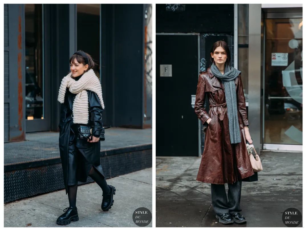 冬季的氛围感穿搭怎么能少了围巾,秋冬氛围感穿搭围巾